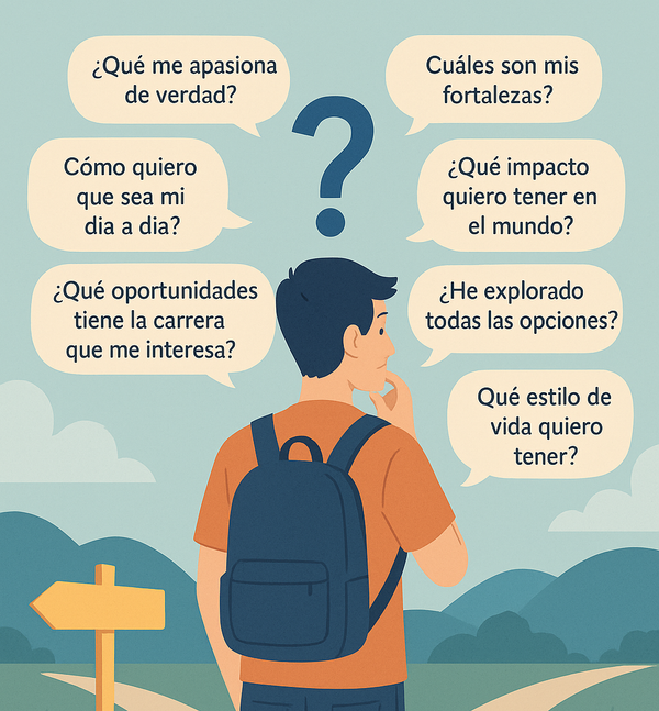 Las 7 preguntas que debes hacerte antes de elegir carrera